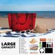 thumbnail image 5 of Fotbe Spiders On The Web And Space Bolsa de Viaje para Playa - Resistente al Agua, Bolsa Tote de Gran Capacidad y Ligera con 7 Bolsillos para Mujeres y Hombres, 5 of 7
