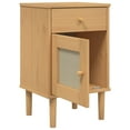thumbnail image 3 of vidaXL Bedside Cabinet SENJA Rattan Look Brown 40x35x65 cm Solid Wood Pine, 3 of 5