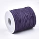 thumbnail image 2 of 1 rollo de 10,93 yardas (10 m) de hilo de algodón encerado de 1 mm para ensartar, ideal para hacer pulseras, collares, bisutería y manualidades. Color morado medio., 2 of 3