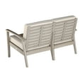 thumbnail image 4 of DTY Outdoor Living Longs Peak Eucaluptus Loveseat with Cushions, 4 of 5