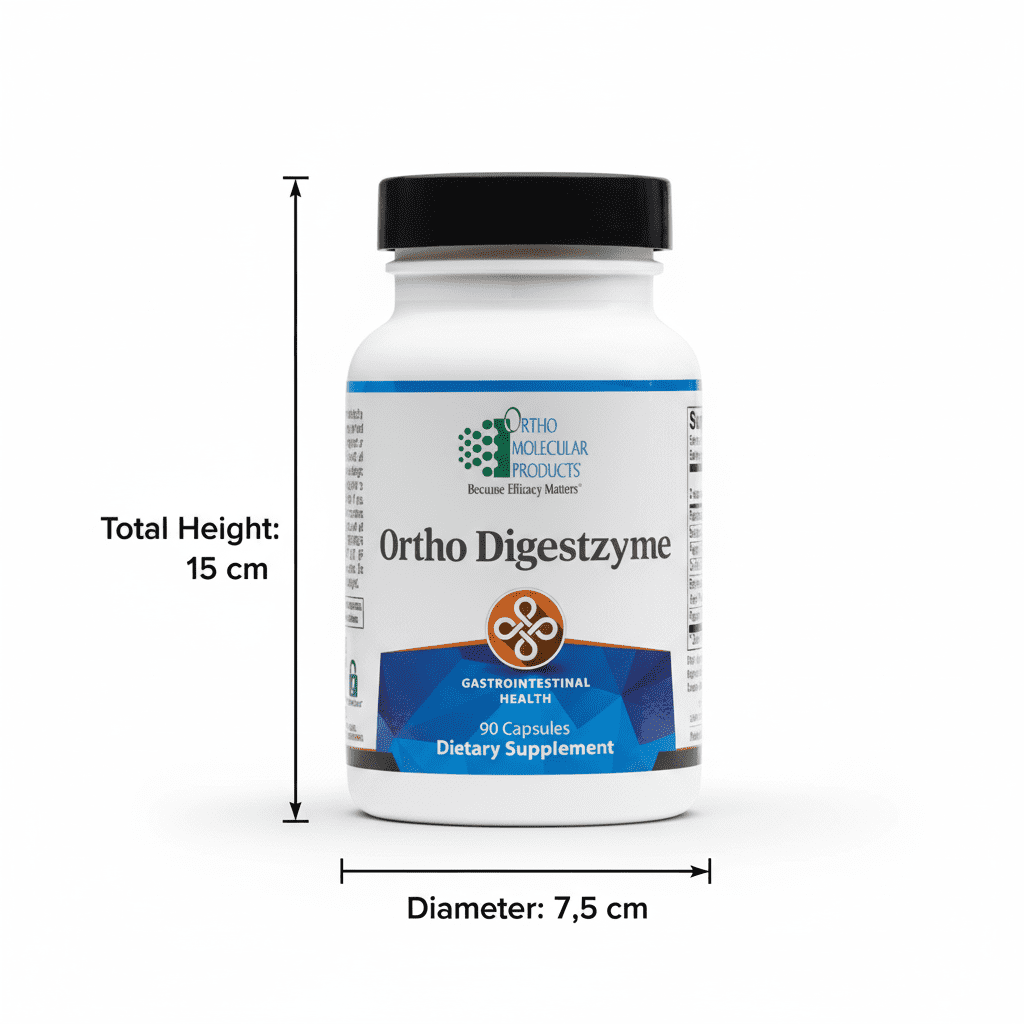 Ortho Molecular Digestzyme - 90 Capsules | Comprehensive Digestive Enzyme Blend for Healthy Digestion & Nutrient Absorption