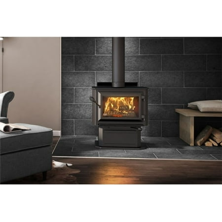 

Medium Sized Single Door Wood Burning Stove Insert with 1800 Sq Ft Max Heating Space - HES170