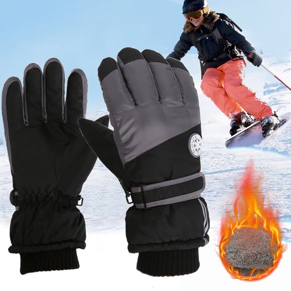 EQWLJWE Kids Waterproof Ski Gloves Snowboard Gloves Waterproof and Windproof Winter Mittens for 3-13 Years Girls and Boys Skiing, Snowboarding, Riding, Running, Hiking, Cycling Thermal Winter Gloves for Kids