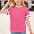 thumbnail image 5 of Toddler Girls Short Sleeve Shirt Letter Print Tunic Tee Tops Pull-On Cute Back To School Clothes Casual Girl Clothes Outifit, 5 of 5