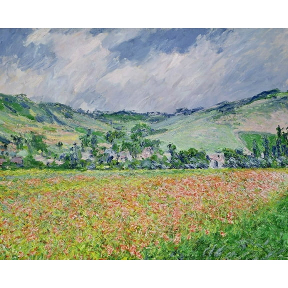 Monet "The Poppy Field Near Giverny" (1885) Glossy Poster