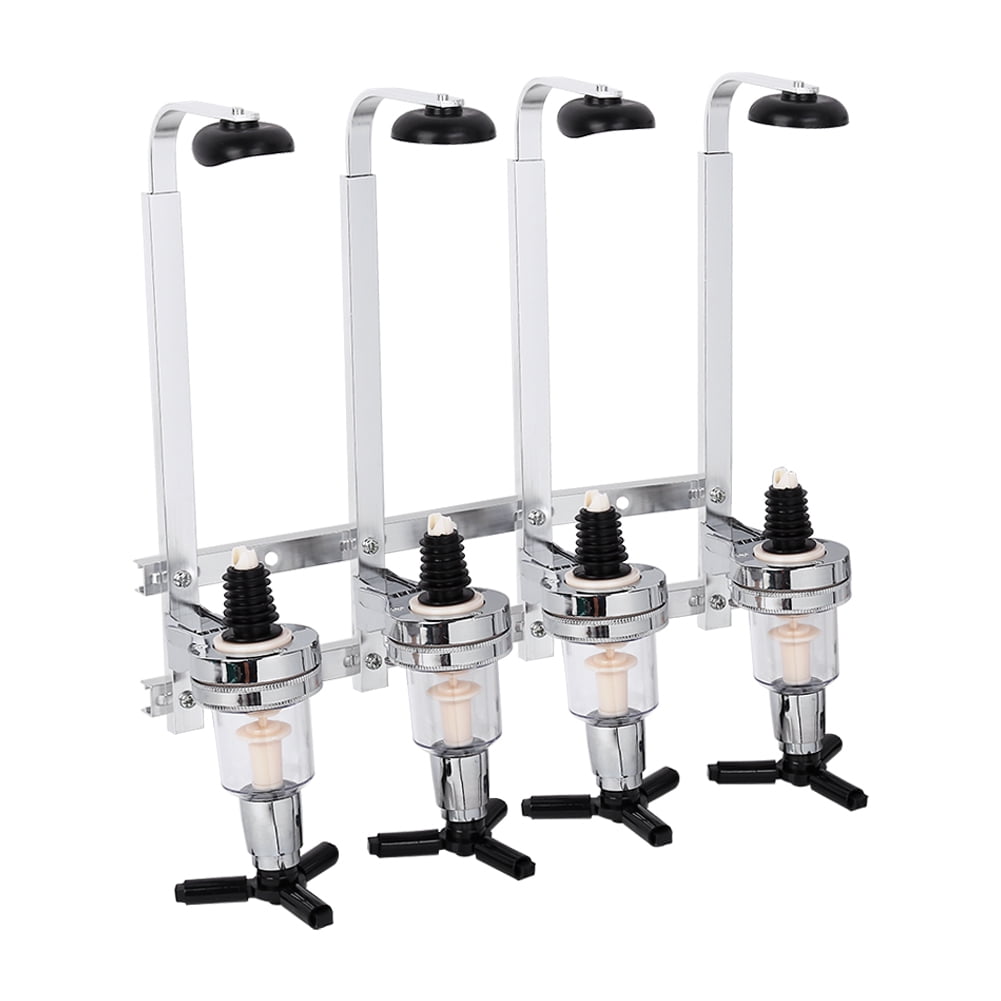 Delaman Bottle Stand Wall Mounted Alcohol Dispenser Holder Rack Spirits Rotary Drinks Wine Steel