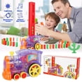 thumbnail image 3 of PENGXIANG Kids Train Toy Set Automatic Domino Train with Sound Kids Electric Stacking Toys Kids Creative Gift, 3 of 8