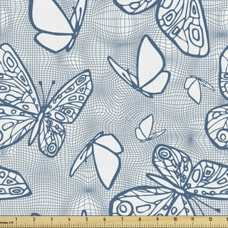 Ambesonne Vintage Fabric by The Yard, Birds and Dragonflies with Modern  Doodle Style Animal Inspired Design, Decorative Satin Fabric for Home  Textiles and Crafts, 1 Yards, Pastel Brown Pale Orange