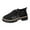 Black, variant on Women Platforms Knit Sneakers Lace up Solid Color Casual Shoes Chunky Block Heels Round Toe Fashion Waterproof Comfortable Breathable Non Slip Walking Running Sports Walking Shoes