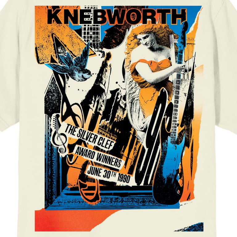 Pink Floyd 1990 Knebworth Tour Poster Crew Neck Short Sleeve