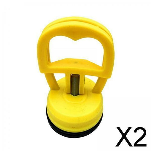DYNWAVECA 2xSuction Cup Dent Puller Powerful Handle Lifter for Car Body Dent Mirror Yellow