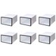 thumbnail image 1 of Moyic Caja de almacenamiento para zapatos de 6 uds., organización de almacenamiento, contenedores para ahorrar espacio, plegable, Almacenamiento y organización del hogar Blanco lechoso Blanco lechoso, 1 of 6