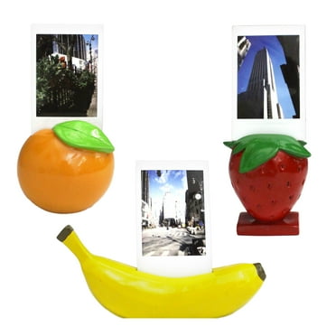 OneDesign Home Figural Fruit Instant Photo Frame 3 Piece Gift Set