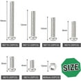 thumbnail image 2 of Fully Threaded Metric M3 Countersunk Head Socket Cap Screws, High-Quality 304 Stainless Steel for Long Service Life in Furniture Maintenance &amp; DIY Projects, Transparent, 2 of 5