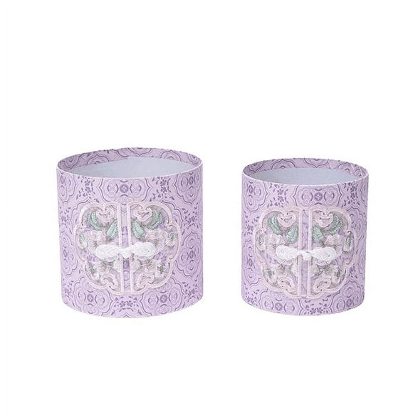 Zhuge gift, flowers, gift box packaging box, Chinese cloud shoulder hugging bucket, flower arrangement bucket (purple)