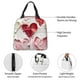 thumbnail image 4 of Easygdp Textured Heart Abstract Art Bolsa Térmica Premium - Tela Oxford Impermeable, Gran Capacidad, Bolsillo Frontal, Unisex para Trabajo, Escuela, Actividades al Aire Libre y Picnics, 4 of 7