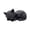 Black, variant on KGJQ Sleeping Cat Statue, Cute Cat Figurine for Desk Bookshelf, 3D Printed Modern Geometric Decor Gift for Cat Lovers