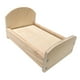 thumbnail image 1 of Cama de casa de muñecas 1/12 Muebles en miniatura Elegante y elegante Cama en miniatura para manualidades DIY Madera, 1 of 9