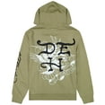 thumbnail image 3 of Ed Hardy Men's Hoodie Panther Snake Fleece Pullover Sweatshirt (X-Large, Olive), 3 of 6