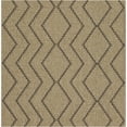 thumbnail image 3 of JERFIT 7x10 Indoor Outdoor Rug, Diamond Pattern Area Rug, All-Weather Polypropylene, Natural Black, Reversible Low Profile Runner for Patio Doorway, 3 of 8