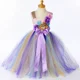 thumbnail image 4 of Vestido de tul con tutú para niña de las flores, vestidos infantiles para niñas, ocasiones especiales, bodas, fiestas, vestidos de princesa, vestidos de baile para niños, 4 of 5