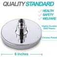 thumbnail image 4 of Ax Gear Pommeau de Douche Haute Pression 6 Pouces Chrome Pivotant Angle Réglable, 4 of 8