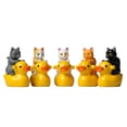 thumbnail image 2 of 4 piezas miniatura gato muñeca Micro paisaje PVC estatuas de pastel Topper manualidades regalos de bricolaje adorable muñeca gato Amarillo Yotijar 4 piezas de muñeca de gato, 2 of 9