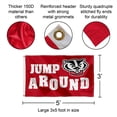 thumbnail image 4 of College Flags & Banners Co. Wisconsin Badgers Jump Around Flag, 4 of 4
