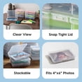 thumbnail image 3 of Caja de almacenamiento para fotos Iris Ohyama, paquete de 10, 17 x 12 x 3 cm, transparente, 3 of 9
