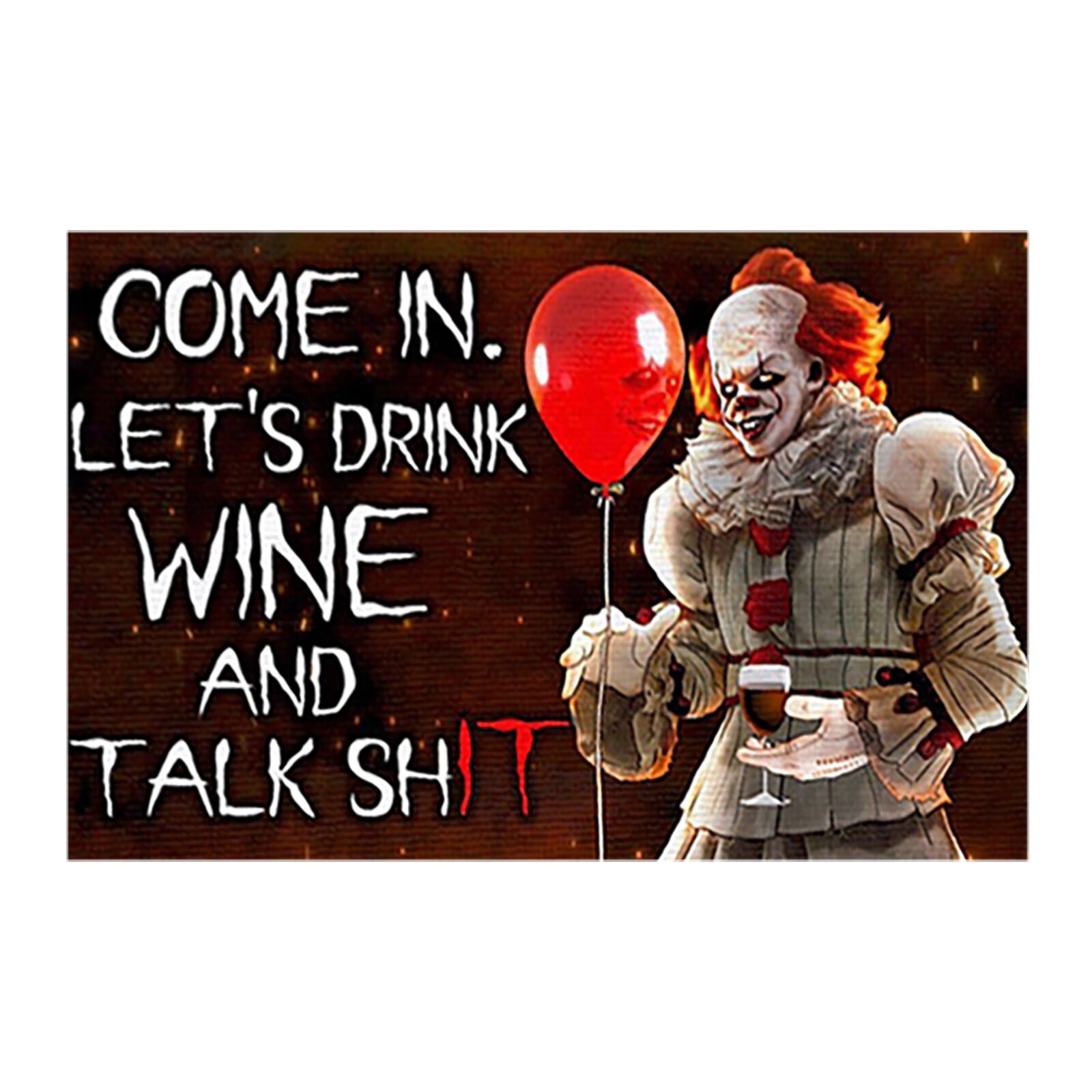 Halloween Horror Movie Characters Decorative Doormat Mat