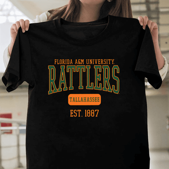 Famu Rattlers Est 1887 College Sports Fan Gift Tee HBCU Florida A&M University V51020 Unisex T-Shirt, Size Up to 5XL