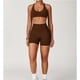 thumbnail image 3 of Conjuntos de entrenamiento for mujer, sujetador deportivo de 2 piezas, camiseta sin mangas, leggings de cintura alta, ropa deportiva for gimnasio y yoga, top de entrenamiento for mujer, 3 of 6
