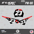thumbnail image 3 of Kalair GFX Graphics Kit for Yamaha PW80 (1990-2008) Evader Series, 3 of 5