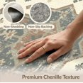 thumbnail image 6 of ODIKA Front Weathered Door Motif Scattered Contemporary Bedside Beige for Home Office, Gaming Room, Under Desk, Non-Slip Chair-Friendly, 6 of 7