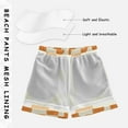 thumbnail image 3 of FORMRS Boys Swim Trunks Quick Dry Mesh Liner Boardshorts Sizes XS-XL, Orange Checkered Pattern, 3 of 7