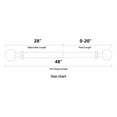 thumbnail image 2 of Logmey Black Curtain Rod 28"-48" Adjustable with Ball Top Cover, 2 of 7