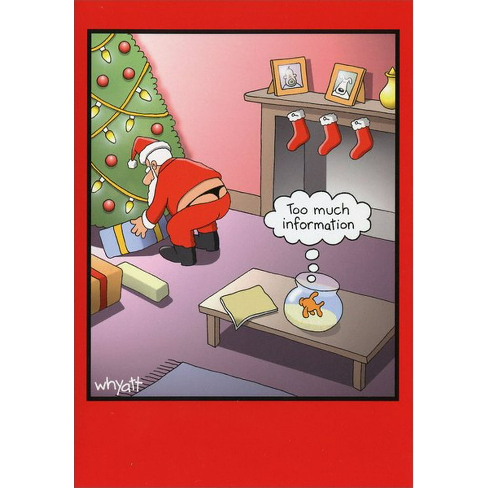 Nobleworks Too Much Information Funny / Humorous Christmas Card