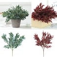 thumbnail image 2 of Coofit Faux Leaf Lifelike Decorative Willow Plastic Artificial Plant Fake Leaf Stem, 2 of 6