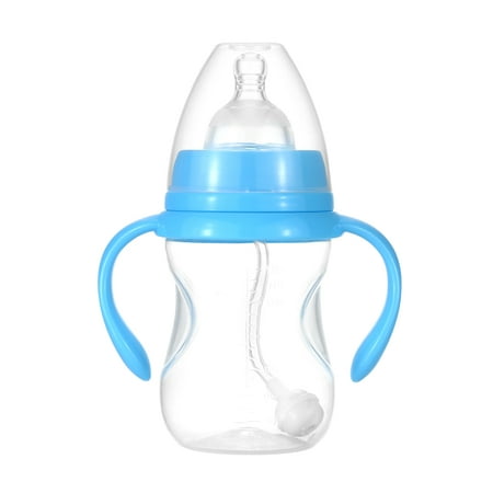 MABOTO 180ml/ 6oz Infants Feeding Bottle with Gentle -like Pacifier BPA-free Portable Baby Milk Bottles Choking Bloating for Babies Infants