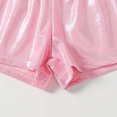 thumbnail image 4 of fatyb Girls Shiny Shorts Summer Elastic Waist Sparkly Dance Shorts Kids Fashion Party Shorts for Girls, 4 of 7
