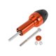 thumbnail image 1 of Protector de guardabarros de rueda de aleación de aluminio de 10mm, slider de marco de motocicleta, 44mm, 137mm, tornillo naranja, 1 juego, 1 of 7