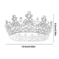 thumbnail image 3 of Seitruly Crystal Queen Accesorio Corona redonda completa de boda Cuidado del cabello astilla Seitruly CE003113-02, 3 of 6