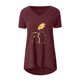 thumbnail image 3 of Puntoco Blusa de manga corta con cuello en V y estampado de tallas grandes para mujer Puntoco Puntoco-4263, 3 of 4