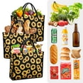 thumbnail image 5 of 2 Pack Reusable Grocery Bags, Heavy-Duty Shopping Bags with Sturdy Handles,Foldable Organizer, Shopping Bags for Groceries, Market, Car Trunk, Multi-Purpose, 5 of 7