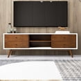 thumbnail image 2 of Francesca White Tv Stand With Solid Wood Frame TV Stand with 6 Storage Cabinet, 2 of 6