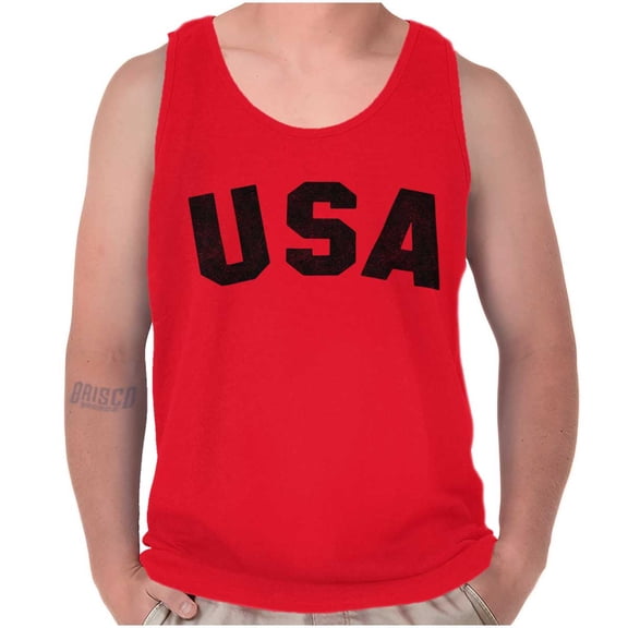 United States of America USA Patriot Tank Top T Shirts Men Women Brisco Brands L