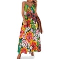 thumbnail image 1 of Homenaje Alternativo a la Melanina #1- Vestido Sin Mangas Solo Flores vestido de verano mujer 2024 vestidos elegantes tallas grandes, 1 of 7
