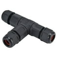 thumbnail image 6 of Neyseki Waterproof Connector 3 Pin Tee Electrical Wire Terminal Quick Connect Adapter 250V 16A TL20, 6 of 7