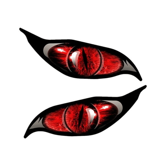 Sinyiin Car Sticker Evil Eye Eyes Car Sticker Accessories Vinyl Pvc Waterproof 2-Piece