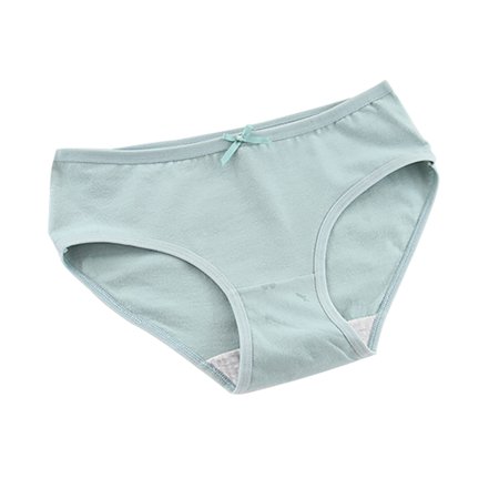 

Worallymy 3PCS Women Underwear Breathable Cotton Color Seamless Solid Briefs